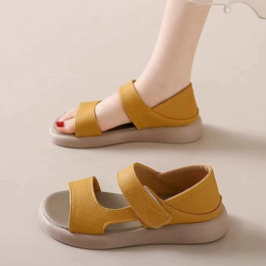 Simple Round Toe Velcro Non-Slip Women'S Shoes