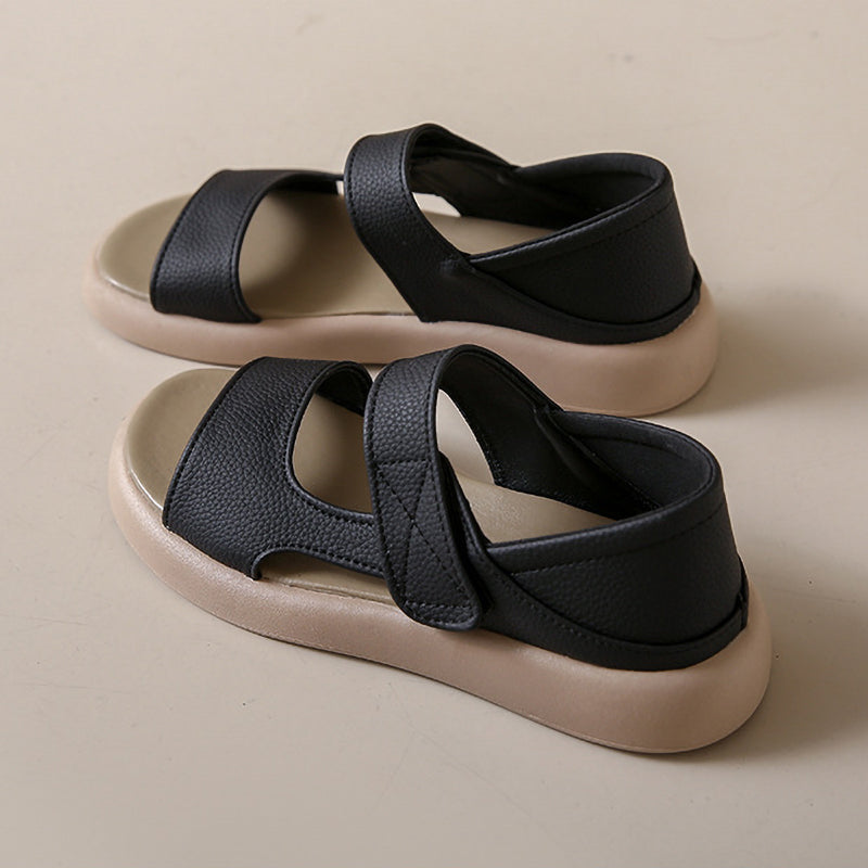 Simple Round Toe Velcro Non-Slip Women'S Shoes