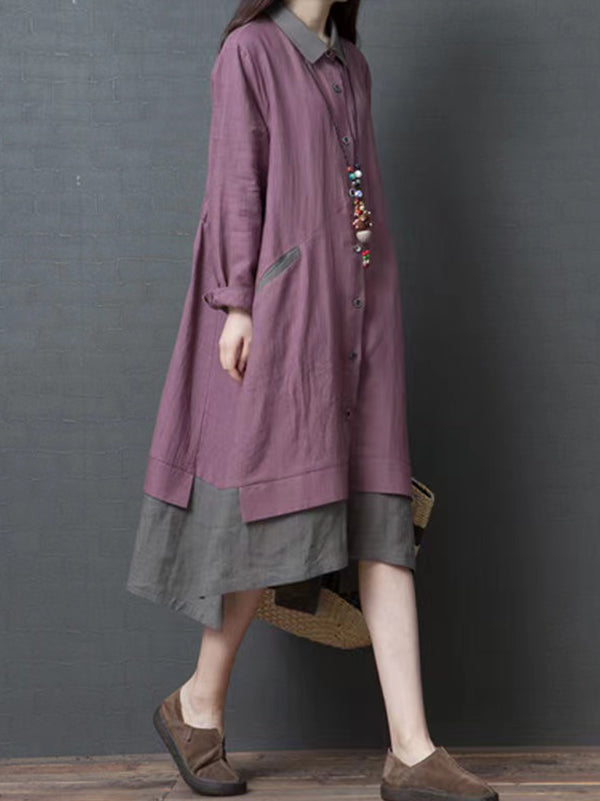 New Large Size Irregular Comfortable Dress