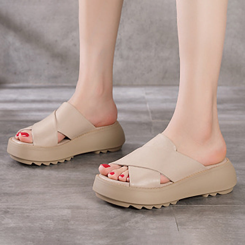New Soft Sole Upper Cross Women's Slippers
