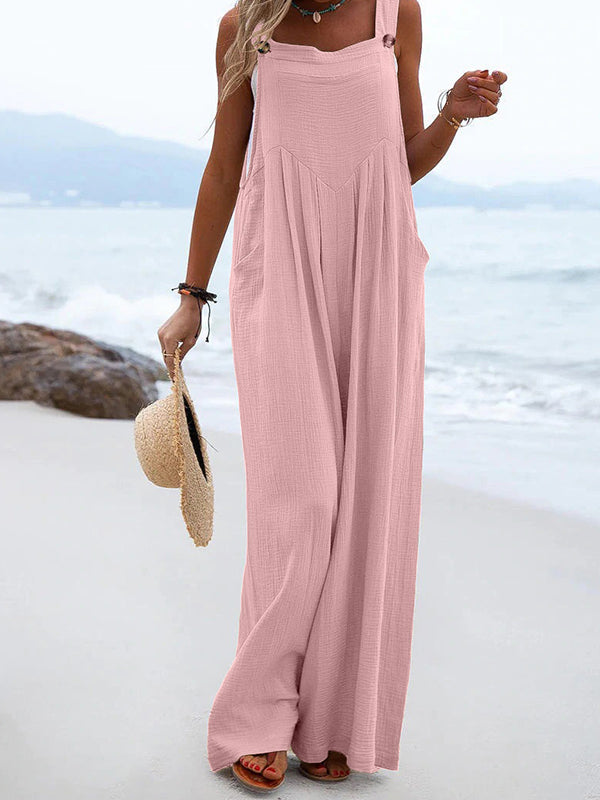 New Ethnic Fashion Solid Color Jumpsuit