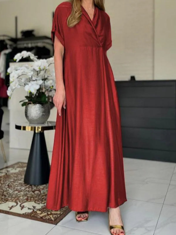 Elegant New Style V-Neck Beautiful Ladies Dress