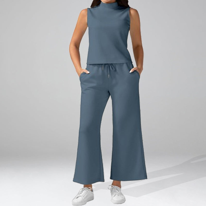 New Casual Sleeveless Women'S Two-Piece Set
