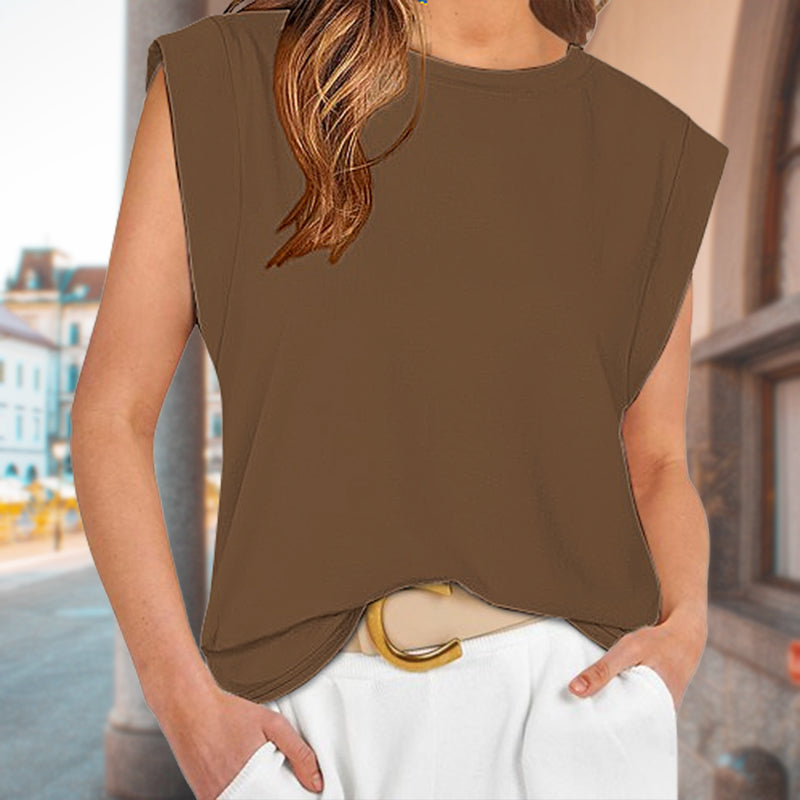New Casual Solid Color Women'S Tops