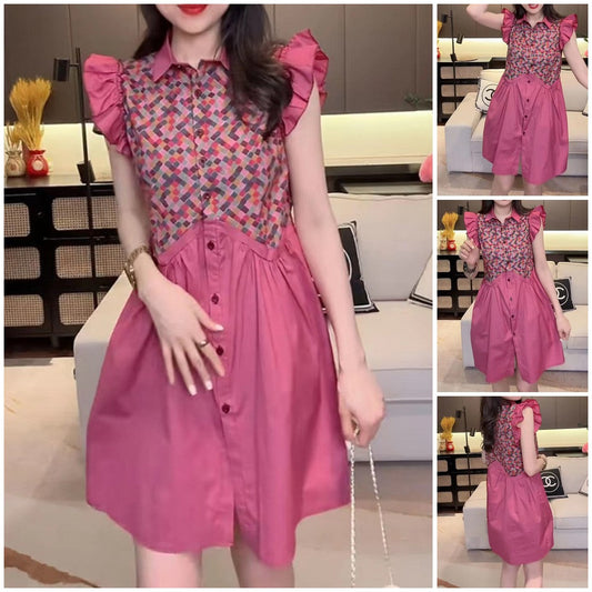 New Style Fashionable And Elegant Button Dress