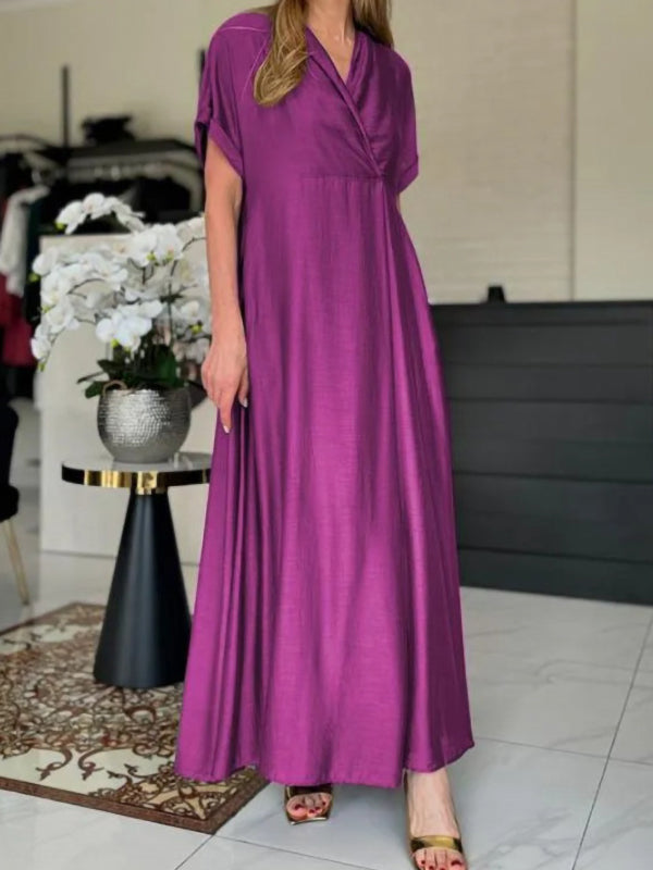 Elegant New Style V-Neck Beautiful Ladies Dress