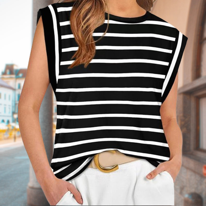 New Style Casual Striped Women'S Tops