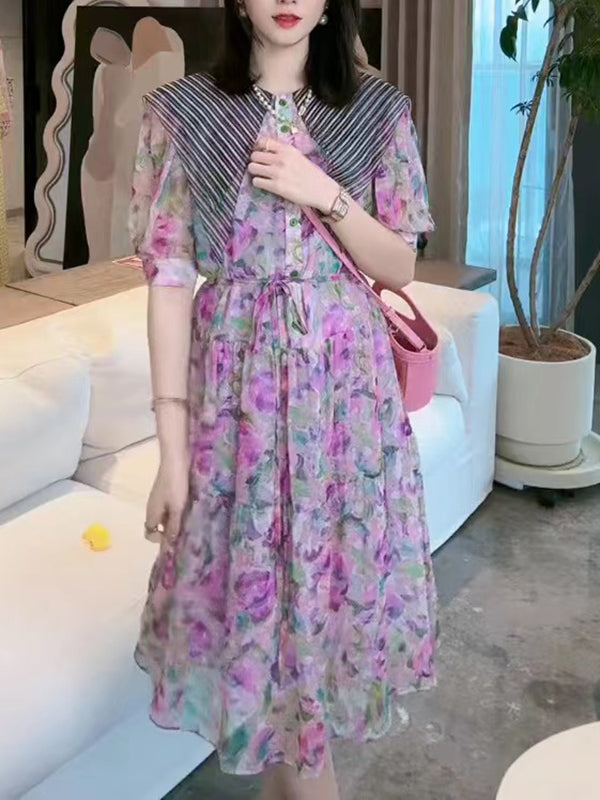 New Style Temperament And Elegant Printing Dress