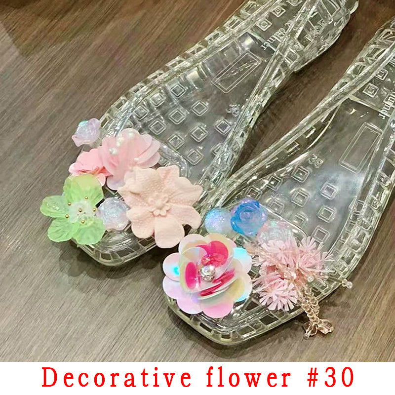 Fashion Style Decorative Flower Non-Slip Women's Shoes