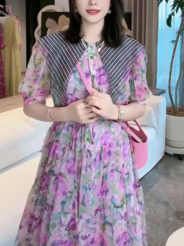 New Style Temperament And Elegant Printing Dress