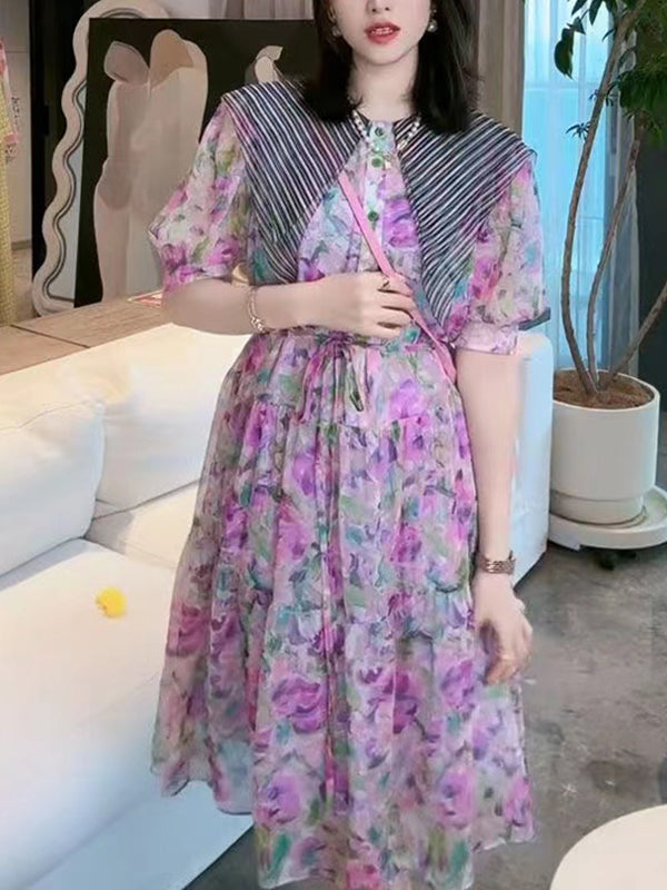 New Style Temperament And Elegant Printing Dress