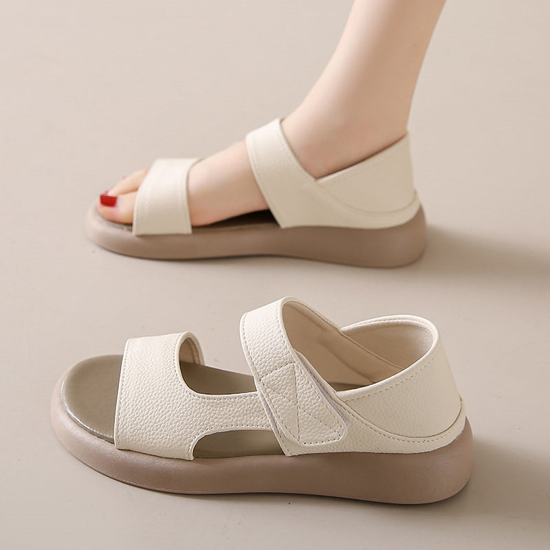 Simple Round Toe Velcro Non-Slip Women'S Shoes