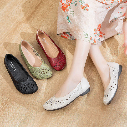 Elegant Hollow Retro Women's Shoes