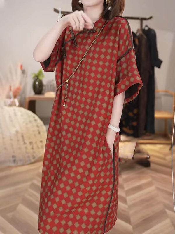 New Retro Ethnic Style Loose Dress