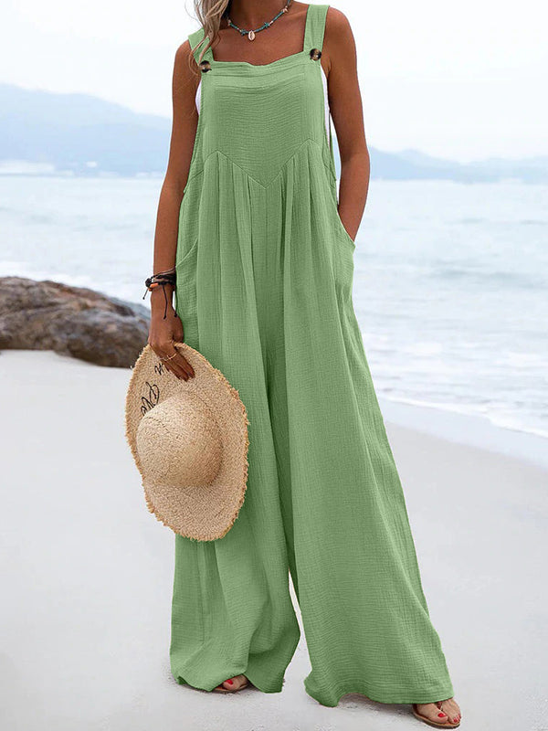 New Ethnic Fashion Solid Color Jumpsuit
