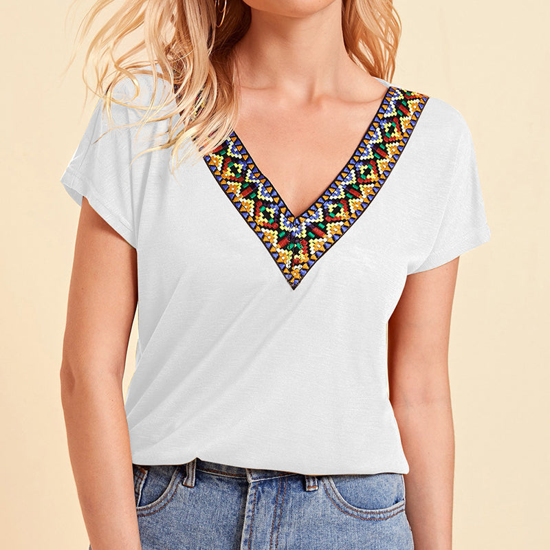 New Ethnic Style Lace Temperament Top