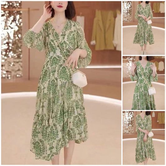 New Style Fashionable And Elegant V-Neck Dress