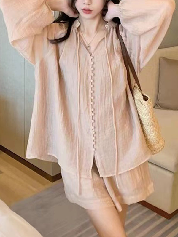 New Temperament Women'S Shirt Set