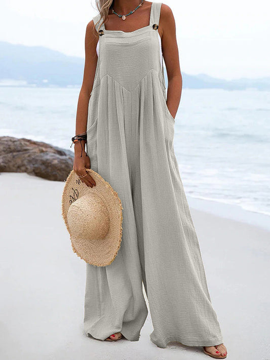 New Ethnic Fashion Solid Color Jumpsuit