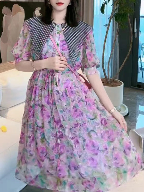 New Style Temperament And Elegant Printing Dress