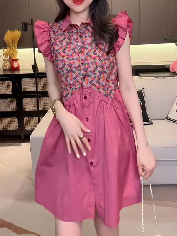 New Style Fashionable And Elegant Button Dress