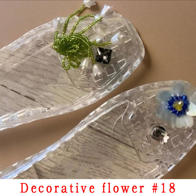 Fashion Style Decorative Flower Non-Slip Women's Shoes