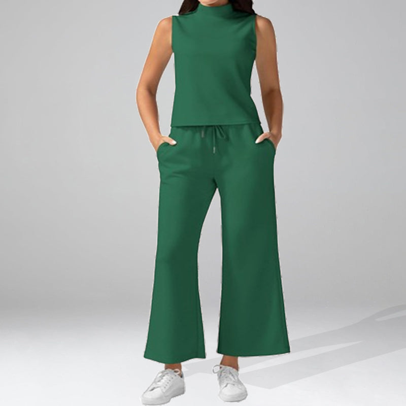 New Casual Sleeveless Women'S Two-Piece Set