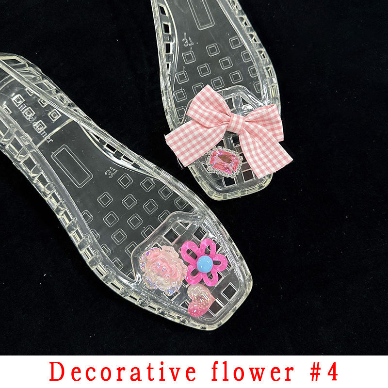 Fashion Style Decorative Flower Non-Slip Women's Shoes