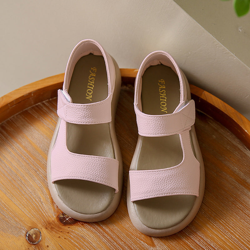 Simple Round Toe Velcro Non-Slip Women'S Shoes