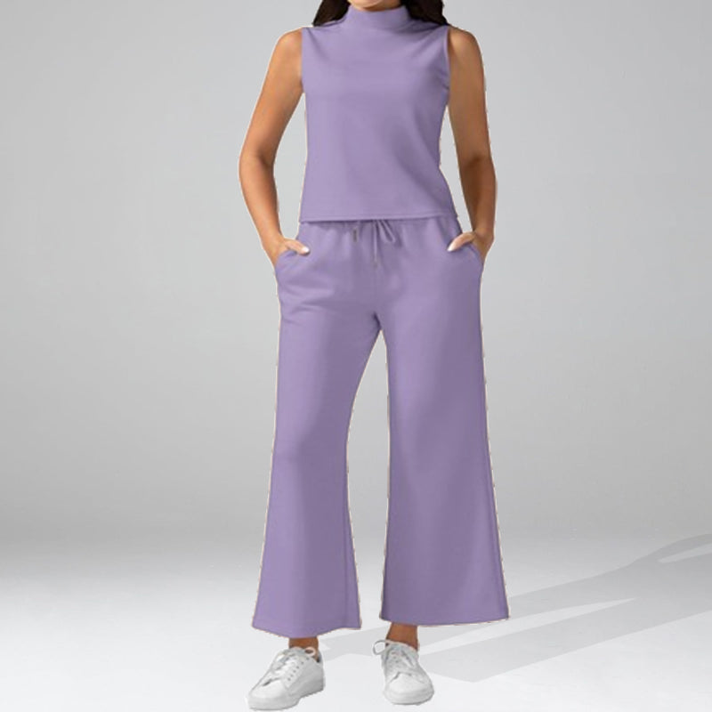 New Casual Sleeveless Women'S Two-Piece Set