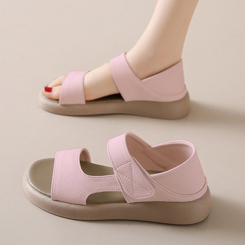 Simple Round Toe Velcro Non-Slip Women'S Shoes