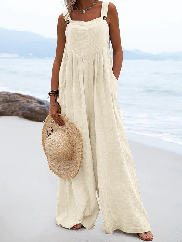 New Ethnic Fashion Solid Color Jumpsuit