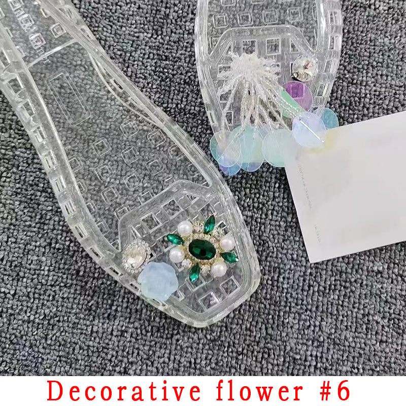 Fashion Style Decorative Flower Non-Slip Women's Shoes