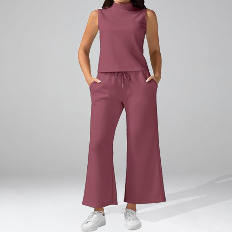 New Casual Sleeveless Women'S Two-Piece Set