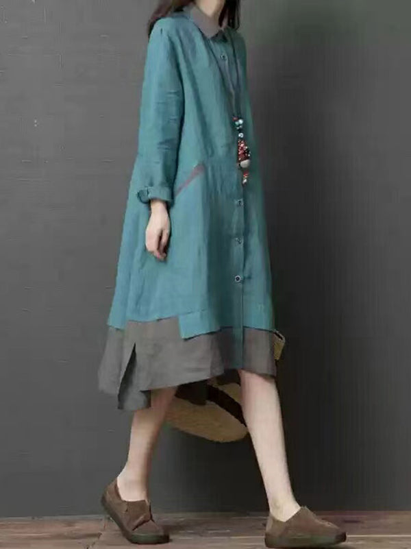 New Large Size Irregular Comfortable Dress