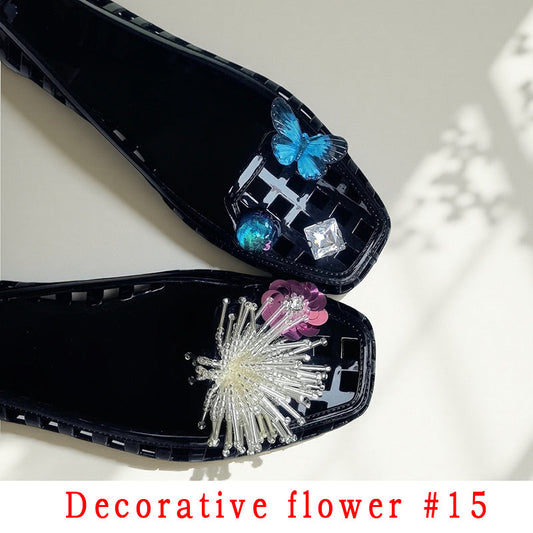 Fashion Style Decorative Flower Non-Slip Women's Shoes