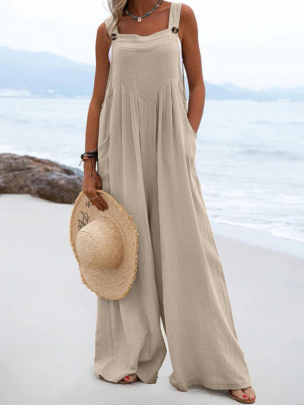 New Ethnic Fashion Solid Color Jumpsuit