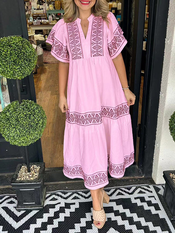 Pretty Sunshine Printed Cotton Women's Dress