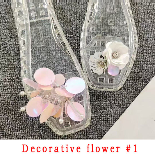 Fashion Style Decorative Flower Non-Slip Women's Shoes