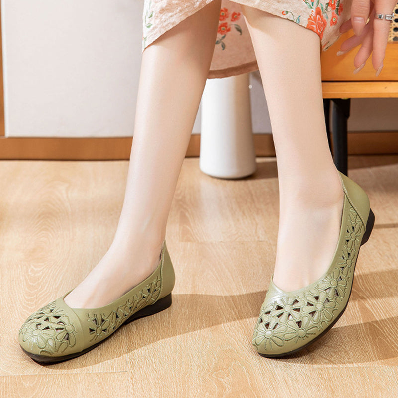 Elegant Hollow Retro Women's Shoes