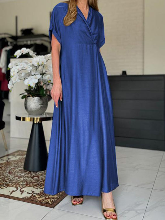 Elegant New Style V-Neck Beautiful Ladies Dress