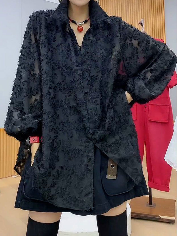 Fashion Temperament Long-sleeved Top