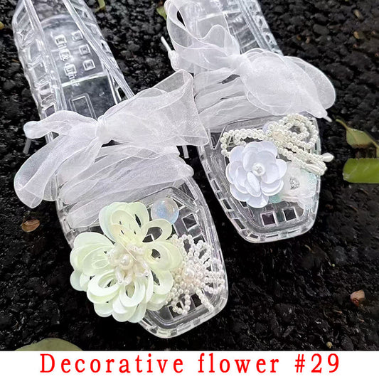 Fashion Style Decorative Flower Non-Slip Women's Shoes
