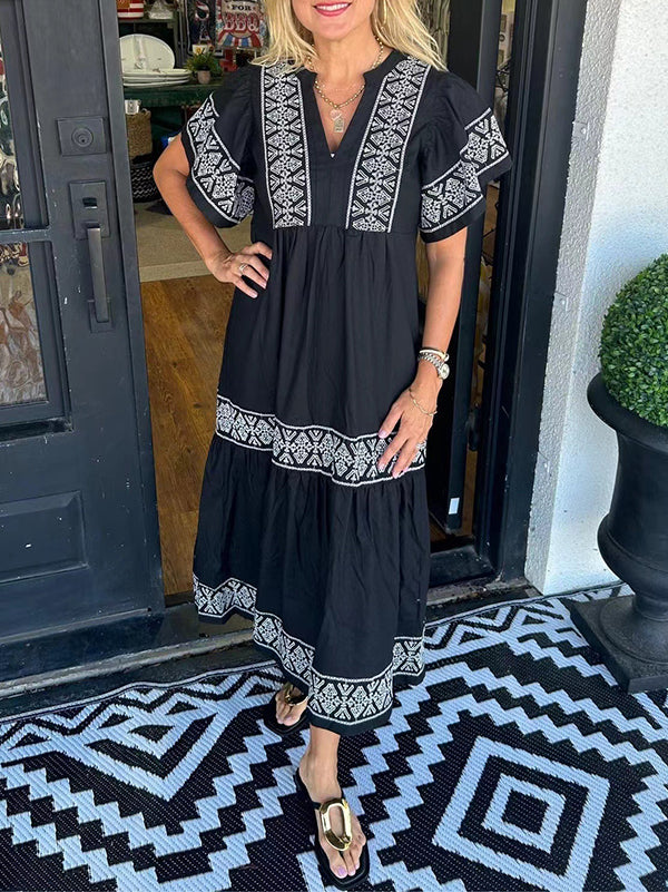 Pretty Sunshine Printed Cotton Women's Dress