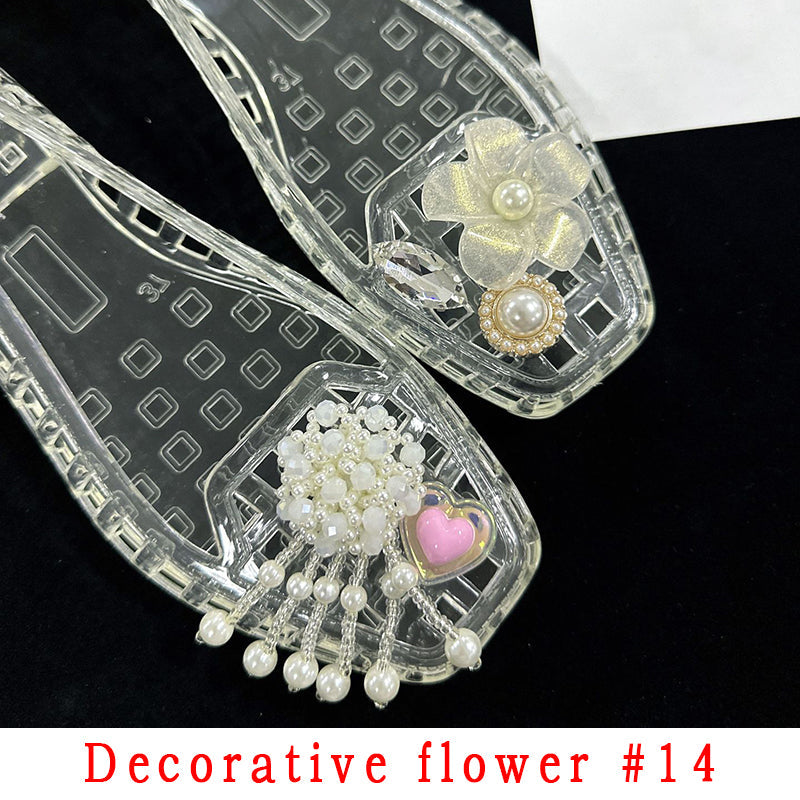 Fashion Style Decorative Flower Non-Slip Women's Shoes