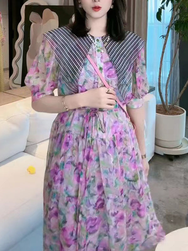 New Style Temperament And Elegant Printing Dress