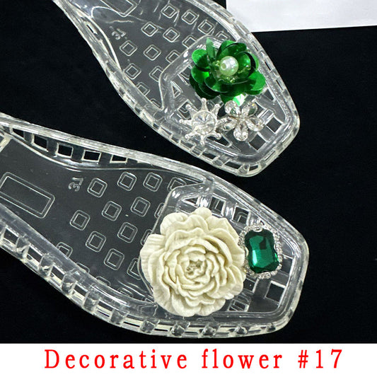 Fashion Style Decorative Flower Non-Slip Women's Shoes