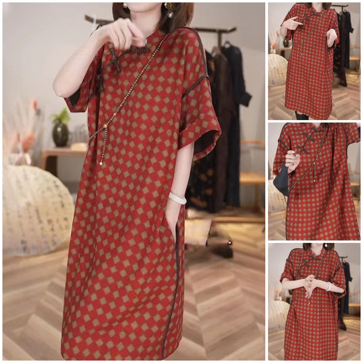 New Retro Ethnic Style Loose Dress