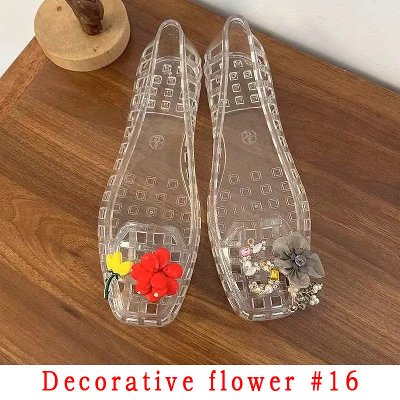 Fashion Style Decorative Flower Non-Slip Women's Shoes