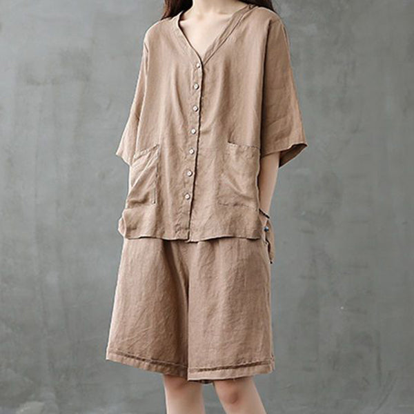 New Exquisite Pocket Ladies Two-Piece Suit